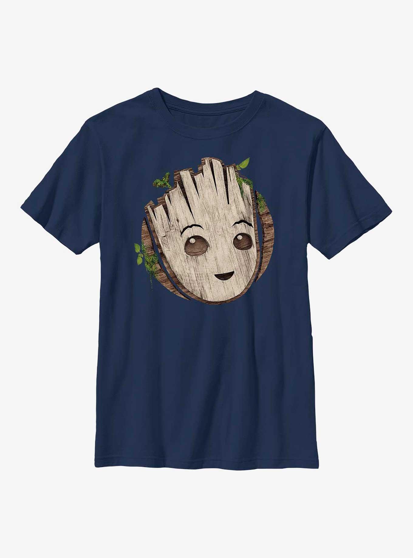Marvel I Am Groot Wooden Badge Youth T-Shirt, , hi-res