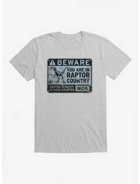 Jurassic World Dominion Beware Raptor Country T-Shirt, HEATHER GREY, hi-res