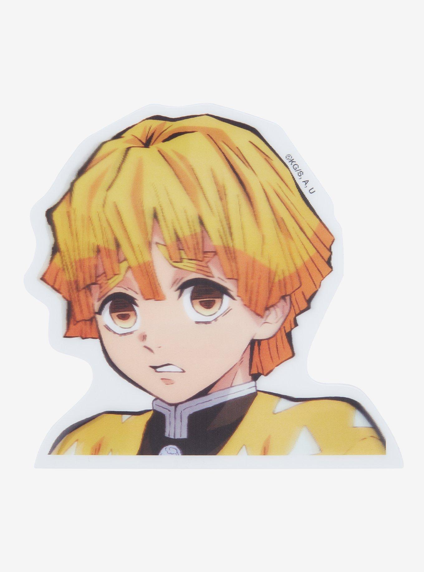 Demon Slayer: Kimetsu No Yaiba Zenitsu Lenticular Car Decal, , hi-res
