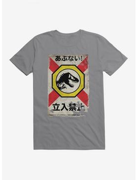 Jurassic World Dominion Dinosaur Sign  T-Shirt, STORM GREY, hi-res