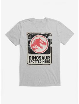 Jurassic World Dominion Dinosaur Spotted Here T-Shirt, HEATHER GREY, hi-res