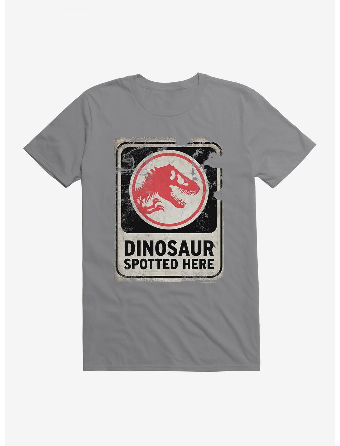 Jurassic World Dominion Dinosaur Spotted Here T-Shirt, STORM GREY, hi-res