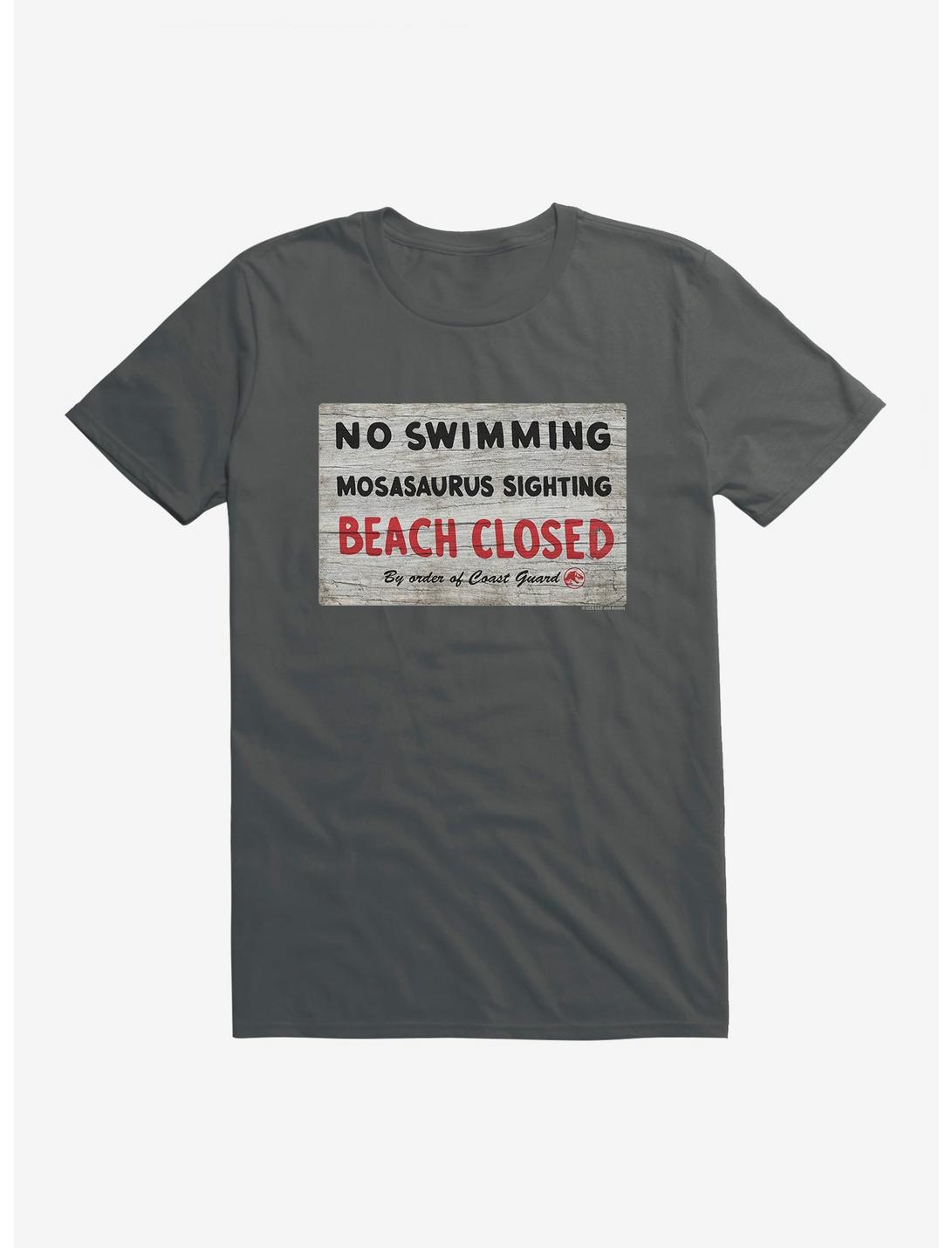 Jurassic World Dominion No Swimming  T-Shirt, CHARCOAL, hi-res
