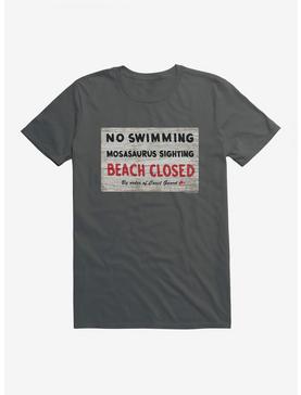 Jurassic World Dominion No Swimming  T-Shirt, CHARCOAL, hi-res