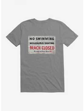 Jurassic World Dominion No Swimming  T-Shirt, STORM GREY, hi-res