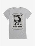 Jurassic World Dominion Protect Your Pets Girls T-Shirt, HEATHER, hi-res