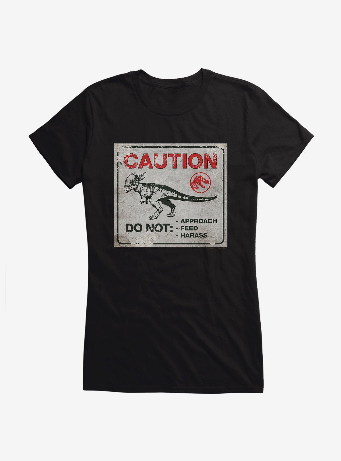 Jurassic World Dominion Caution Do Not Approach Girls T-Shirt