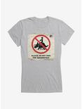 Jurassic World Dominion Do Not Ride Triceratops Girls T-Shirt, HEATHER, hi-res