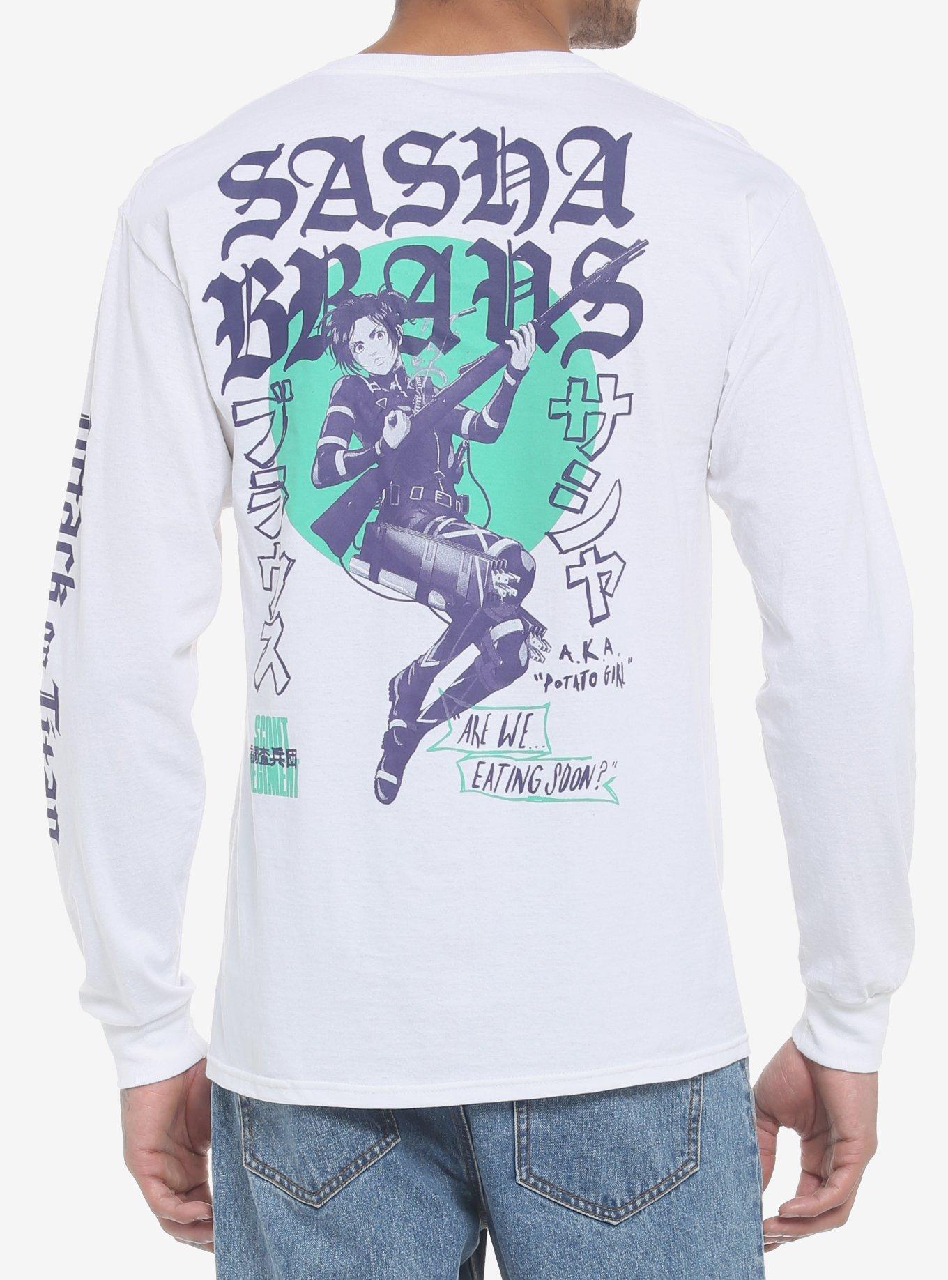 Attack On Titan Sasha Braus Long-Sleeve T-Shirt, MULTI, hi-res