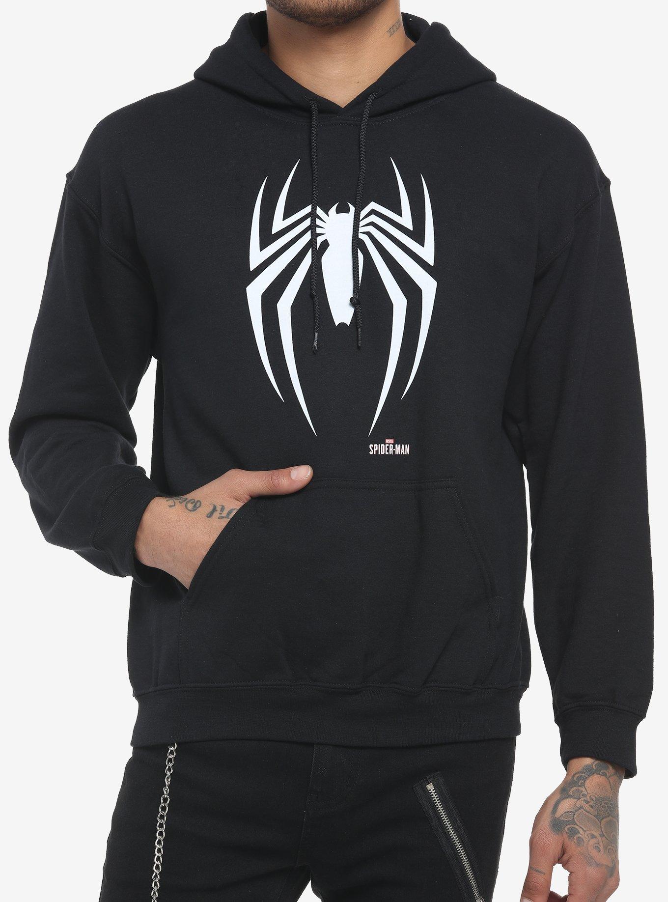 Marvel Spider Man Spider Man Game Logo Hoodie Hot Topic