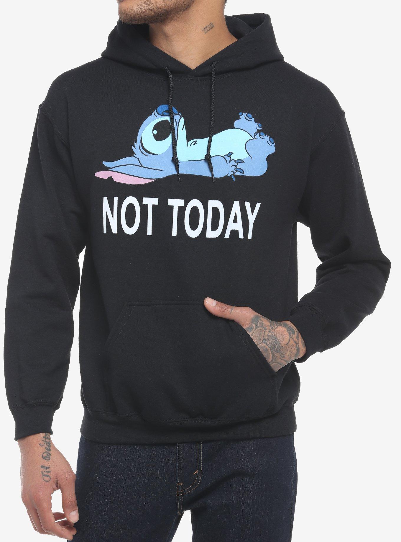 Disney Mens Lilo & Stitch Not Today Mens Pullover Hoodie : :  Clothing, Shoes & Accessories