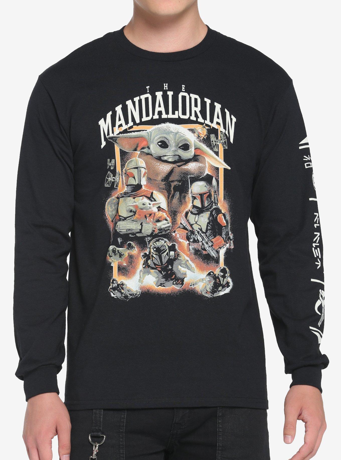 Star Wars The Mandalorian Photo Collage Long-Sleeve T-Shirt, BLACK, hi-res