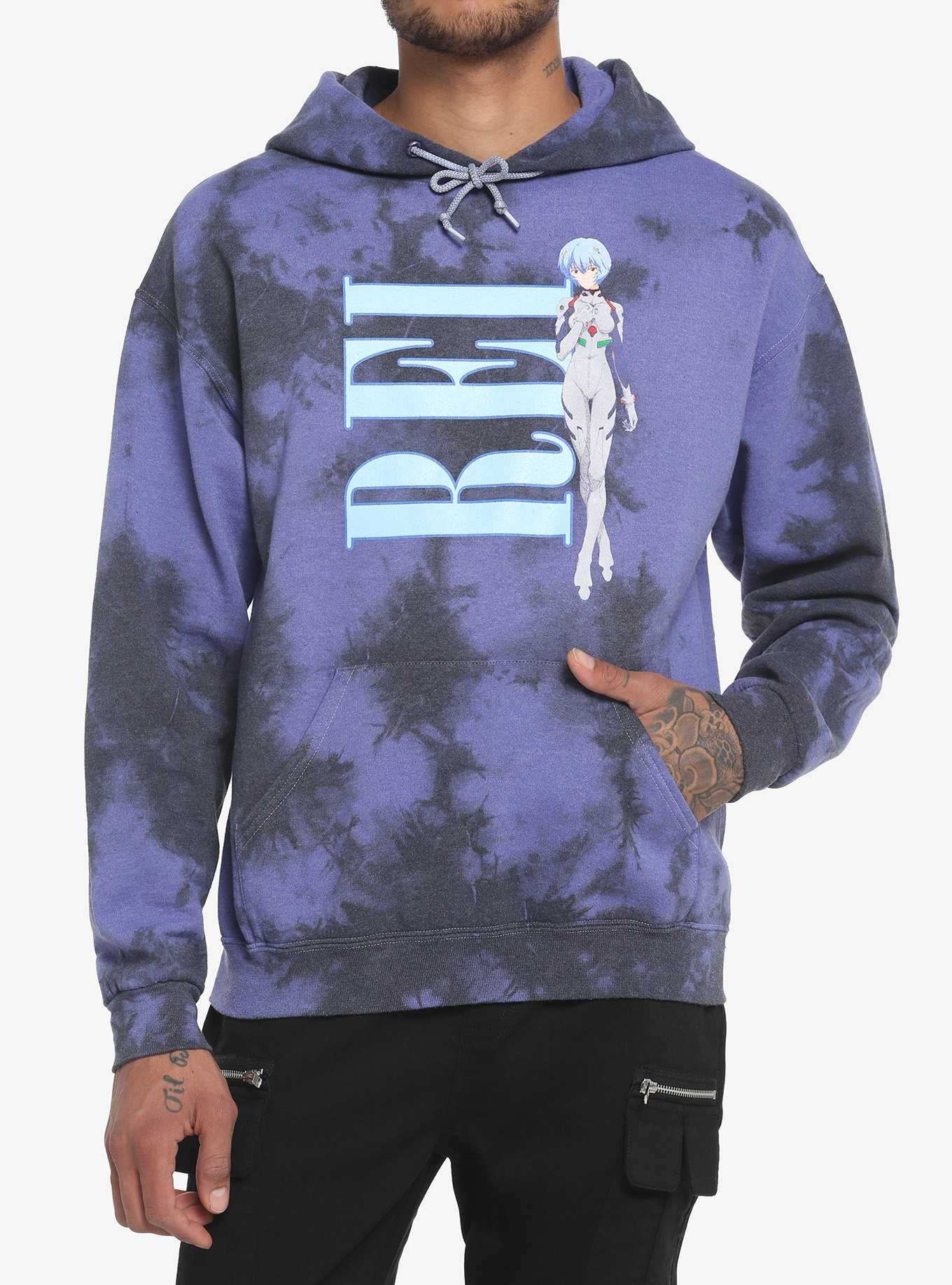 Neon Genesis Evangelion Rei Ayanami Tie-Dye Hoodie, , hi-res