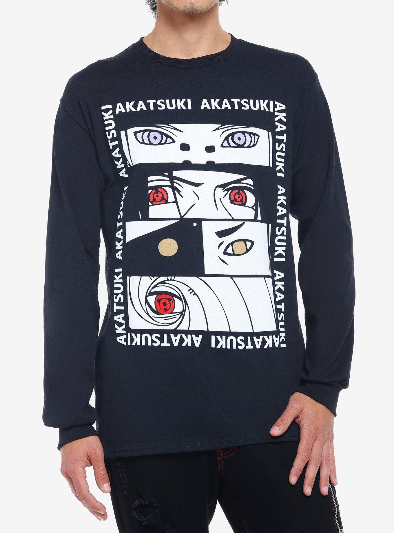 Naruto Shippuden Akatsuki Eyes Long-Sleeve T-Shirt | Hot Topic