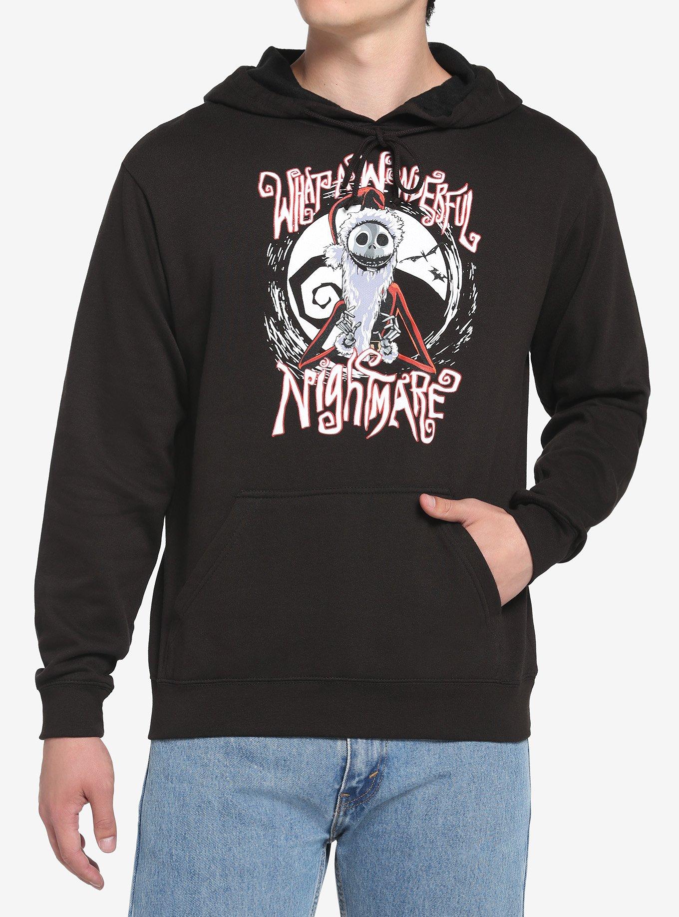 The Nightmare Before Christmas What A Wonderful Nightmare Hoodie, BLACK, hi-res