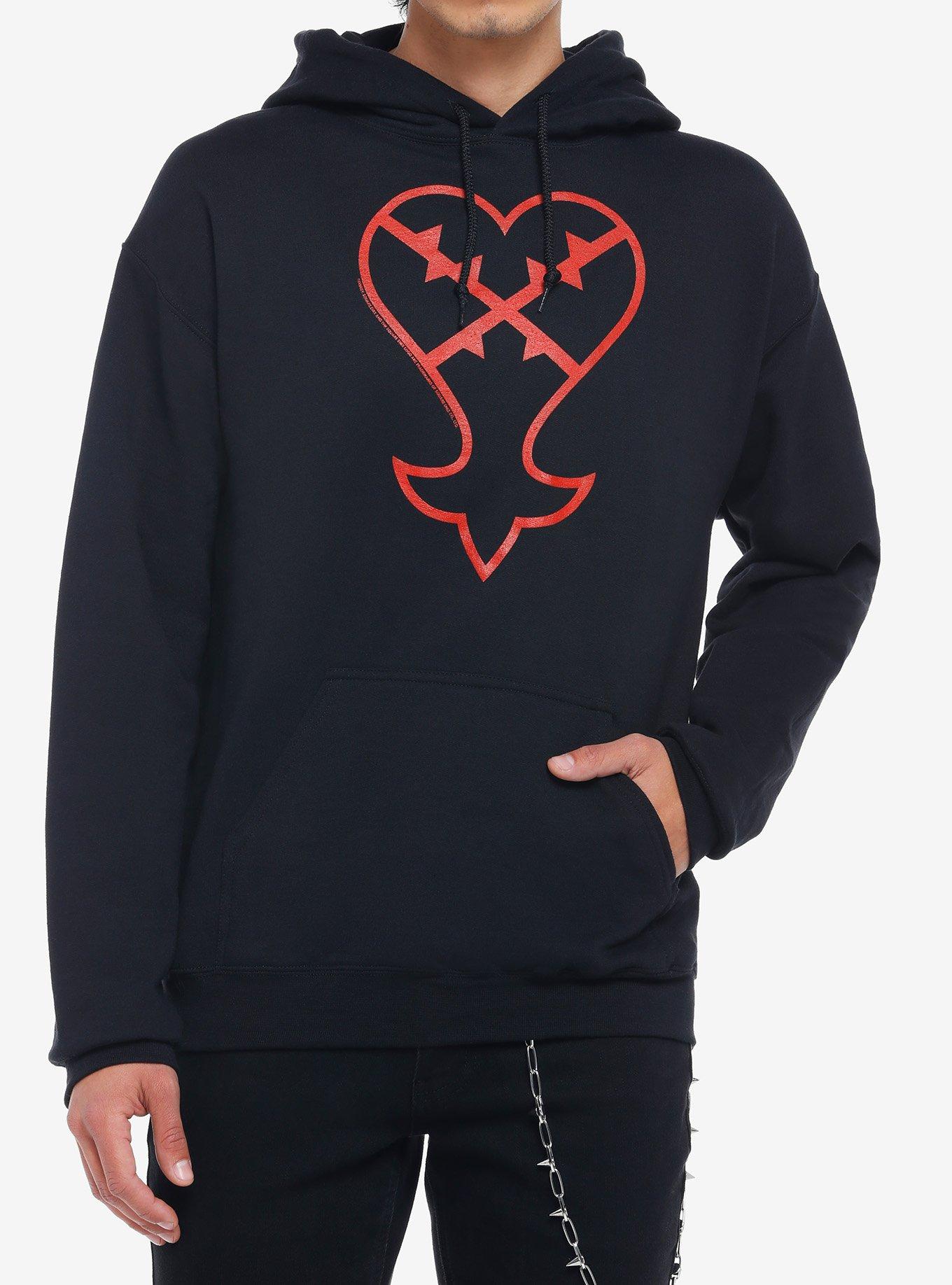 Kingdom Hearts Heartless Hoodie, BLACK, hi-res