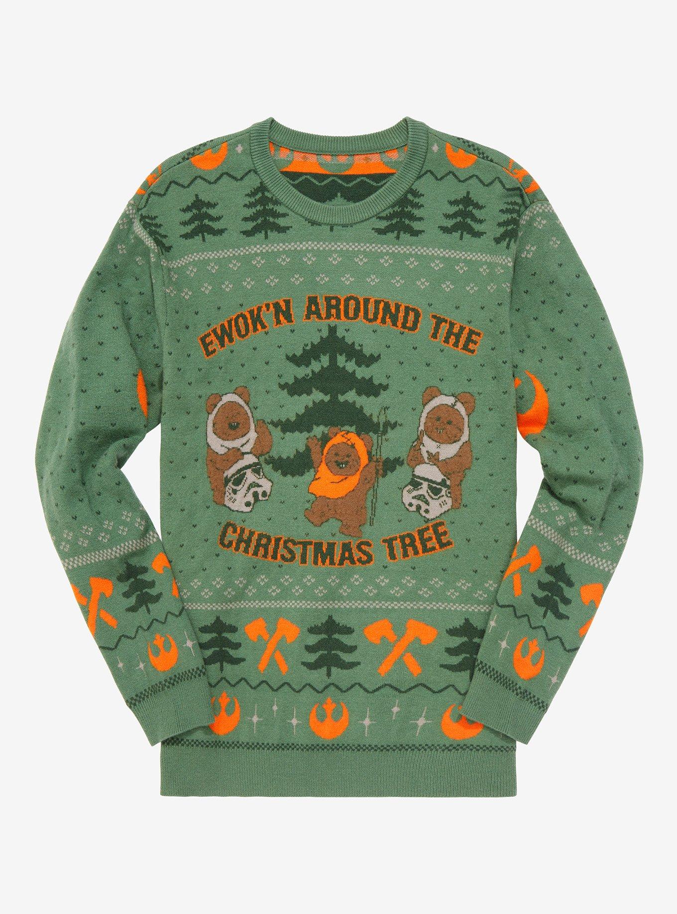 Our Universe Star Wars Ewoks Ewok'n Around Holiday Sweater, MULTI, hi-res