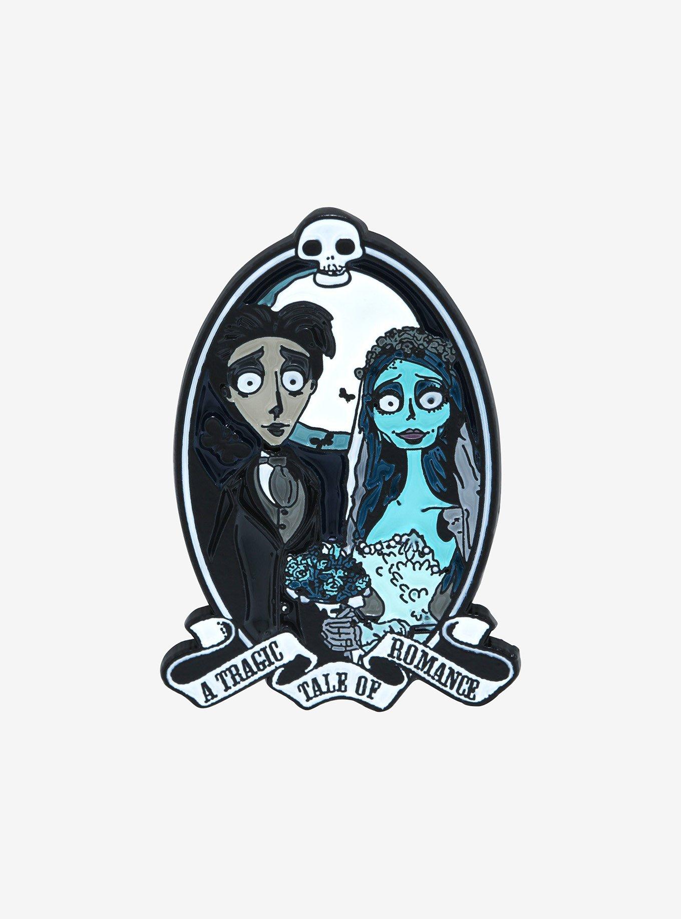 Corpse Bride Portrait Enamel Pin, , hi-res