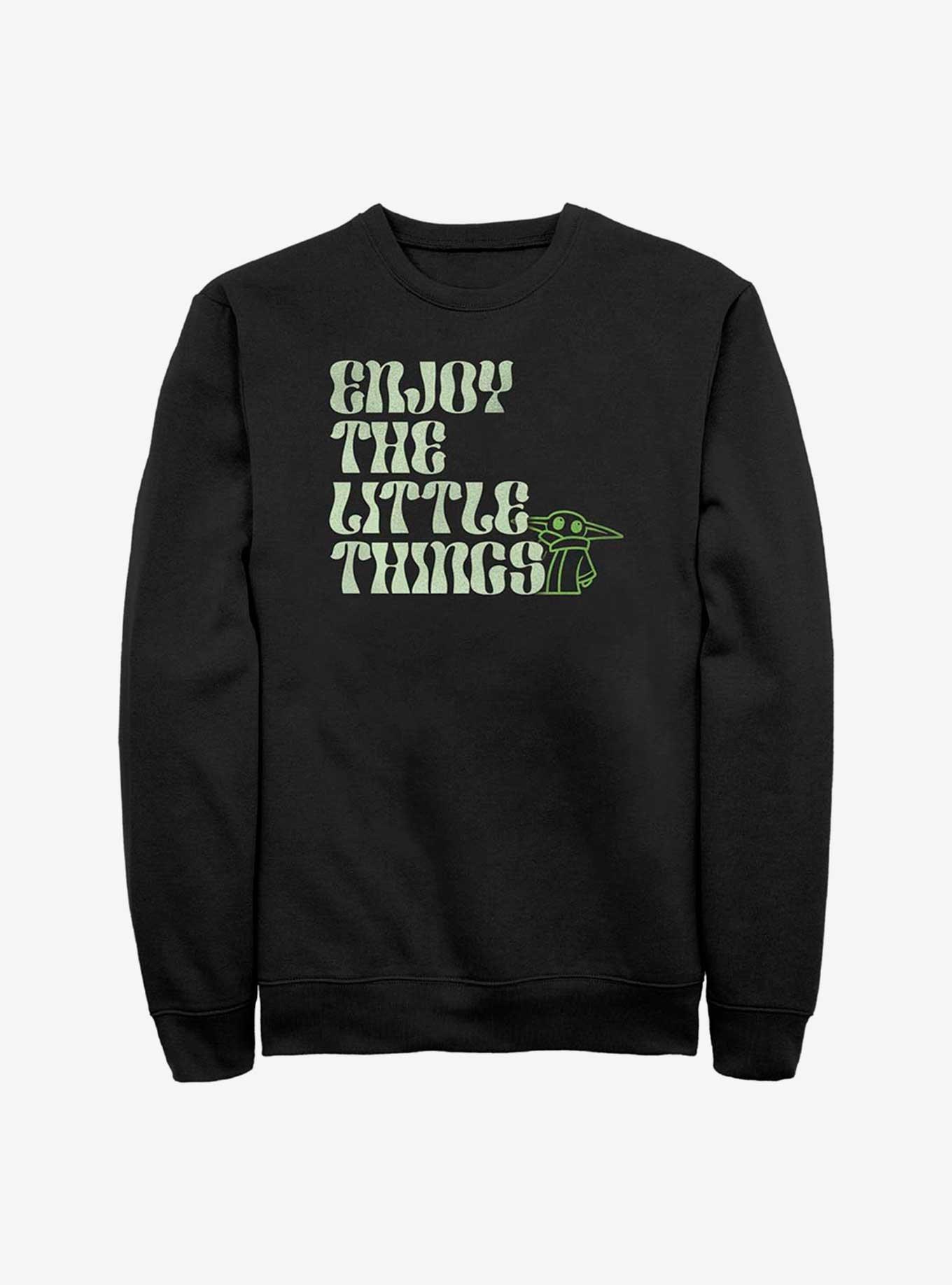 Star Wars The Mandalorian Little Things Sweatshirt, BLACK, hi-res