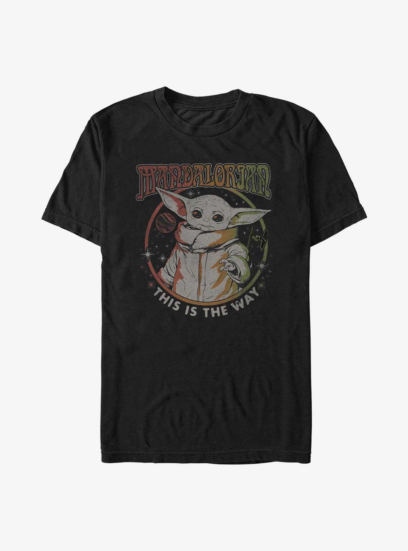 Star Wars The Mandalorian Mandalorian Bloom T-Shirt, BLACK, hi-res