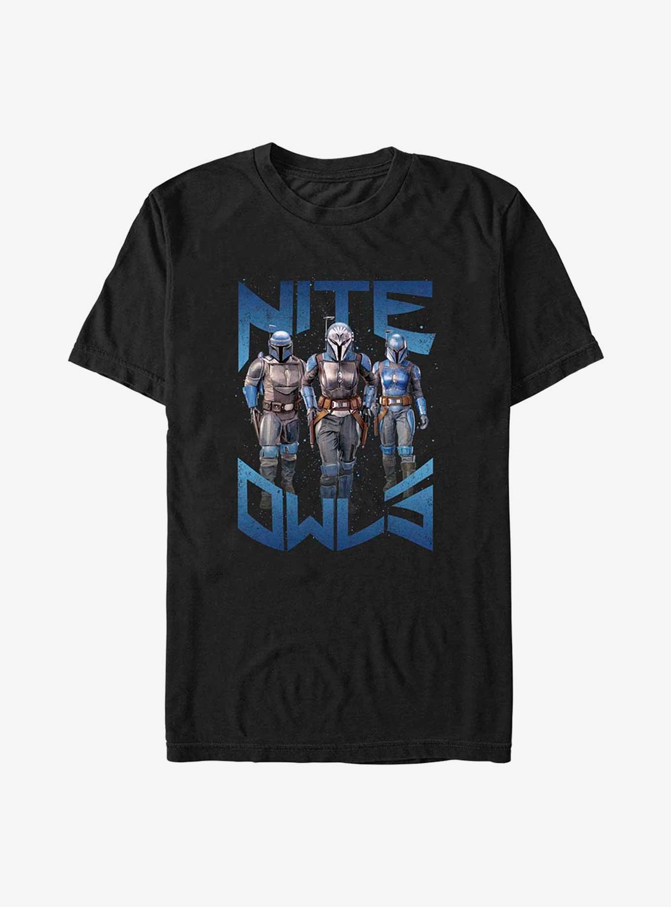 Star Wars The Mandalorian Nite Owl T-Shirt, BLACK, hi-res