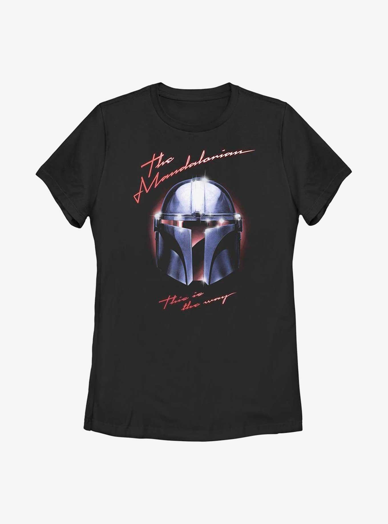 Star Wars The Mandalorian Helmet Chrome Womens T-Shirt, , hi-res