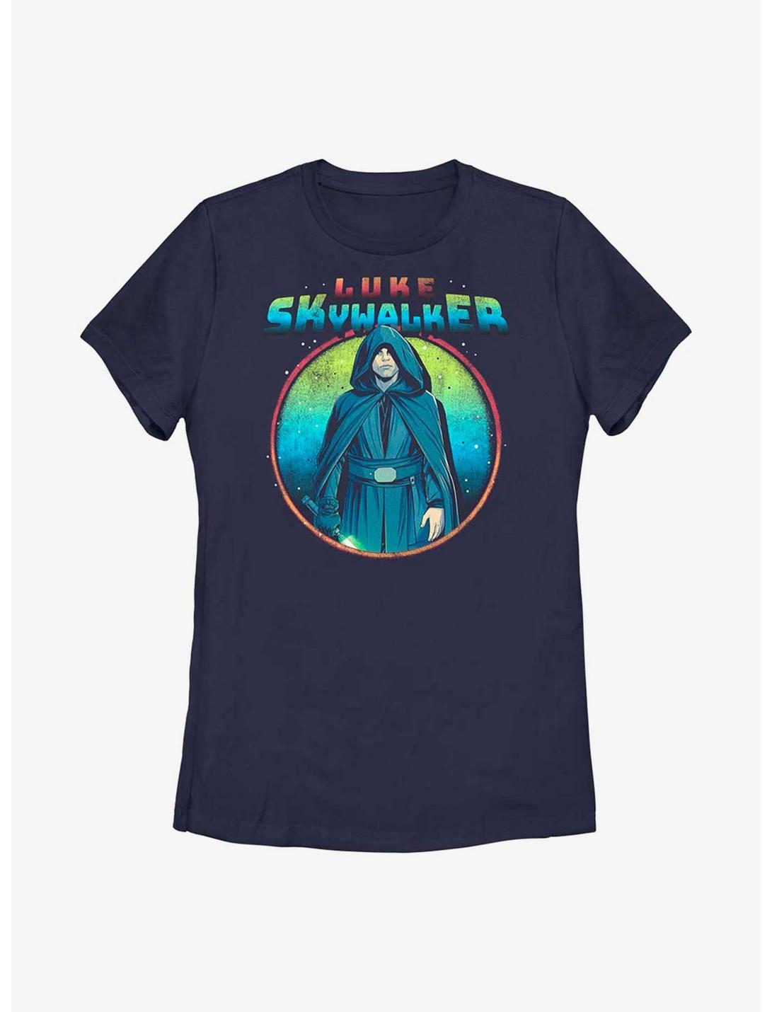 Star Wars The Mandalorian Luke Skywalker Womens T-Shirt, NAVY, hi-res