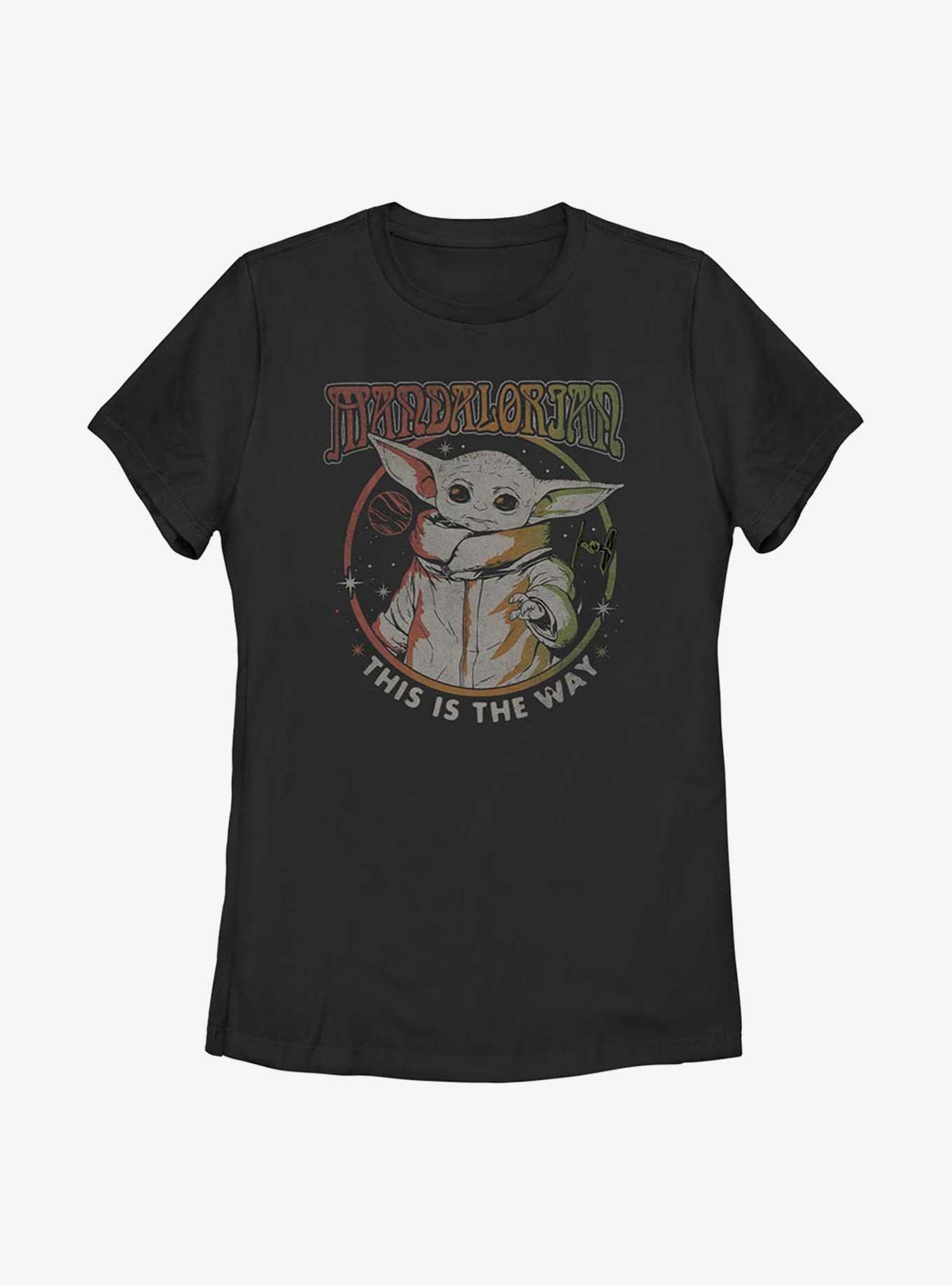 Star Wars The Mandalorian Mandalorian Bloom Womens T-Shirt, BLACK, hi-res