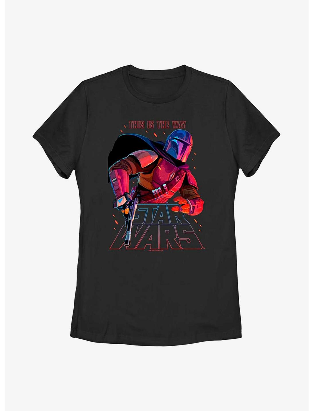 Star Wars The Mandalorian Night Ranger Womens T-Shirt, BLACK, hi-res