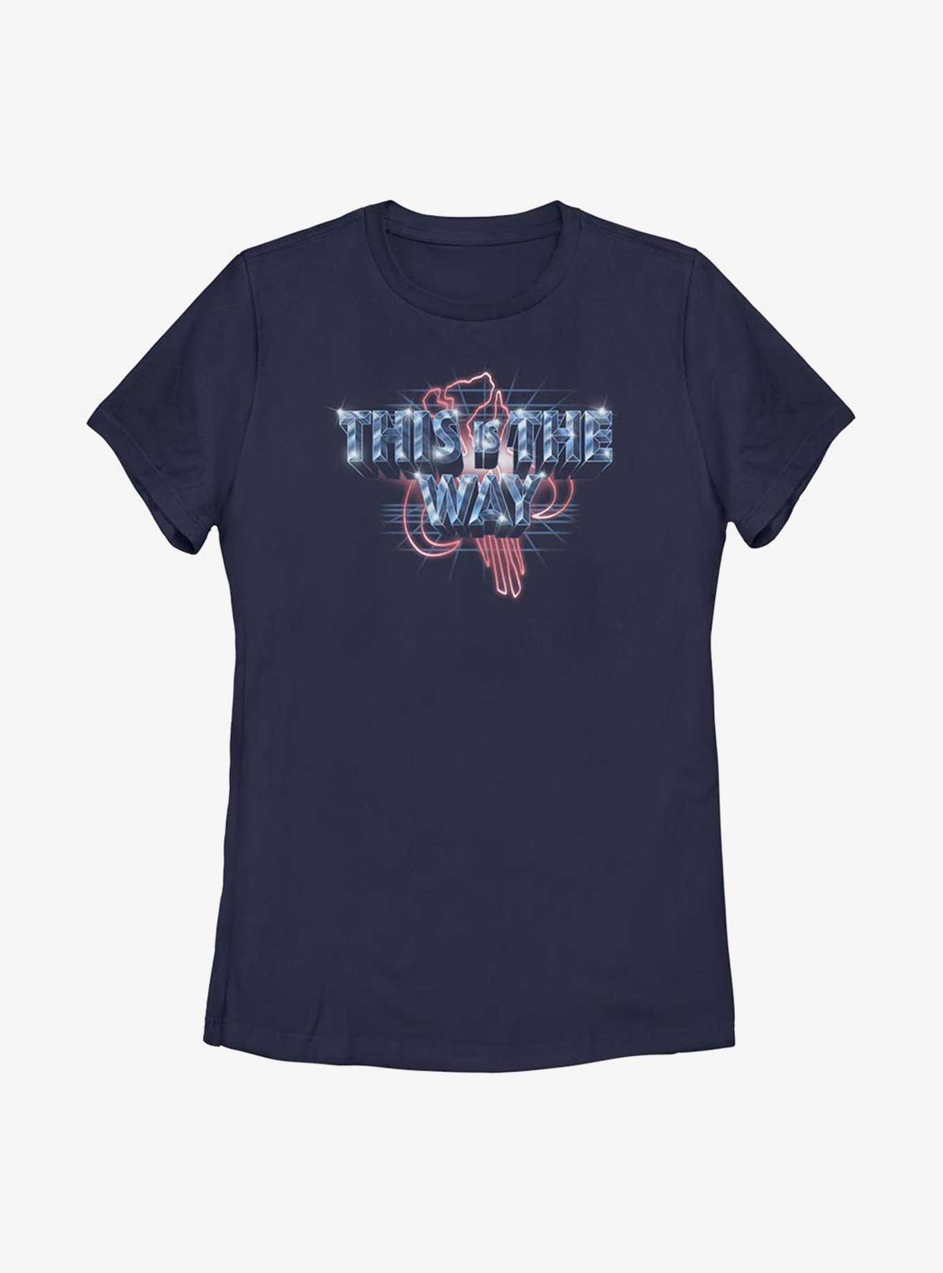 Star Wars The Mandalorian The Way Heavy Womens T-Shirt, NAVY, hi-res