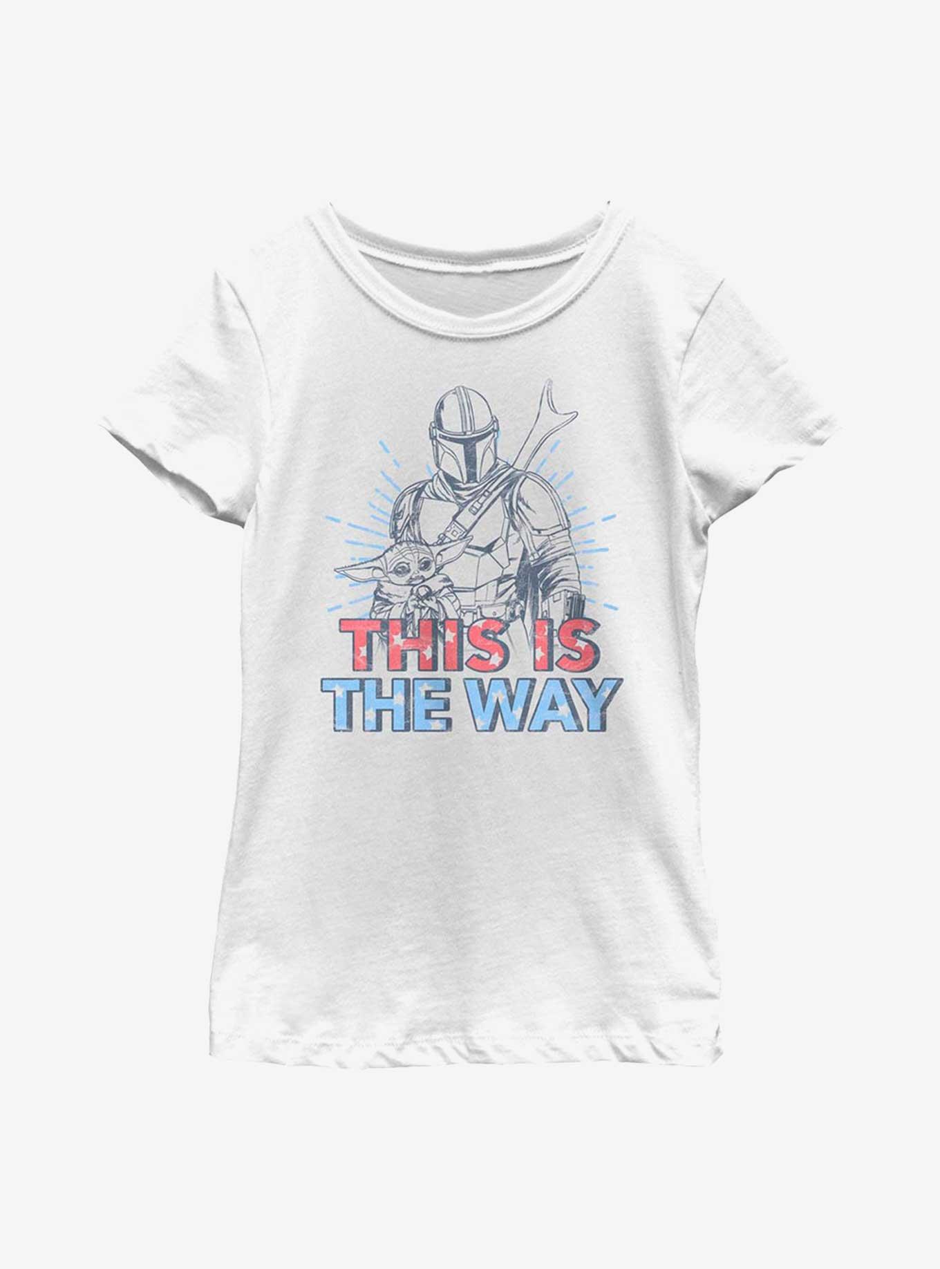 Star Wars The Mandalorian Americana Buddies Youth Girls T-Shirt, , hi-res