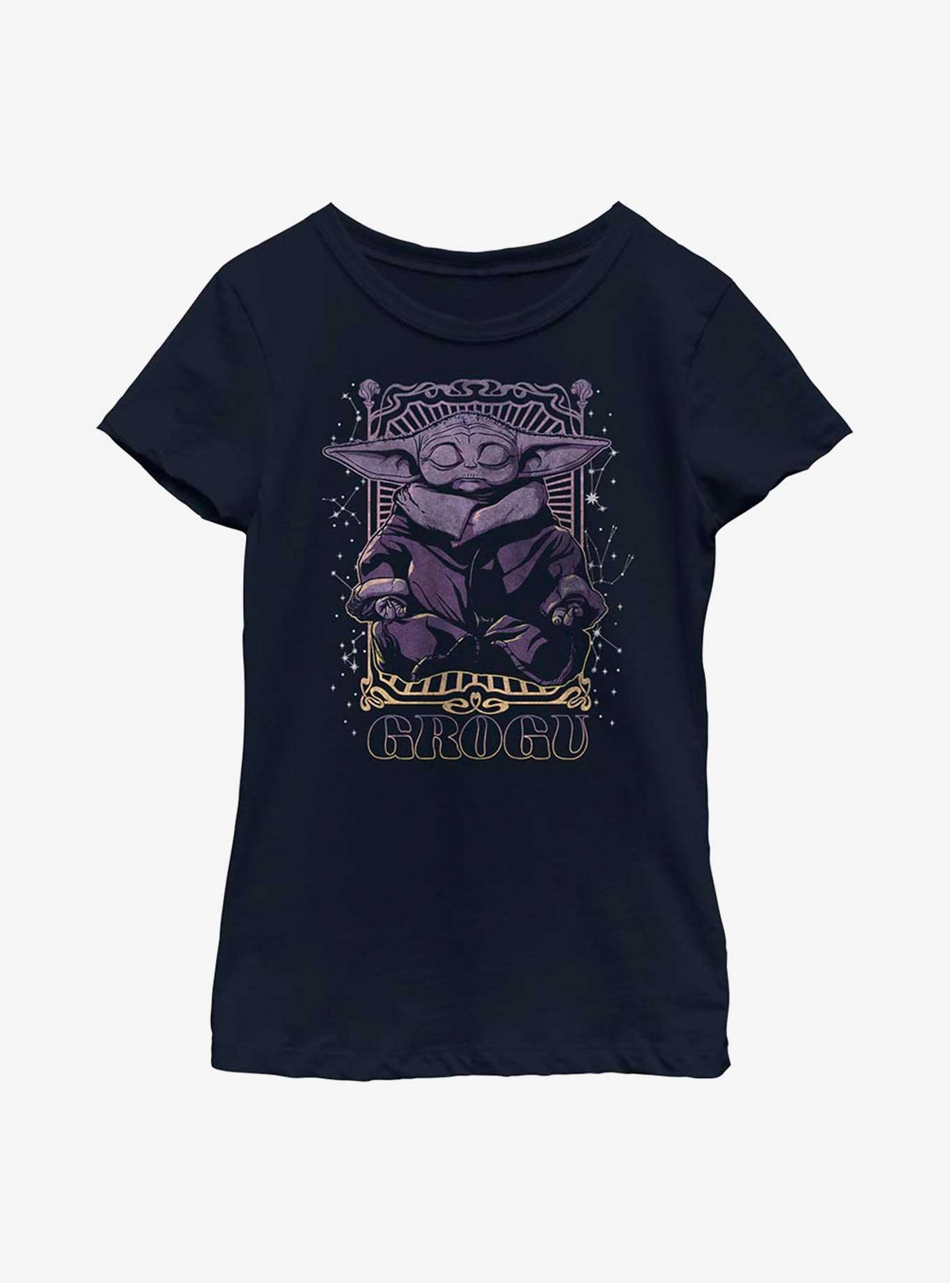 Our Universe Star Wars The Mandalorian Grogu Meditating Striped T-Shirt -  BoxLunch Exclusive