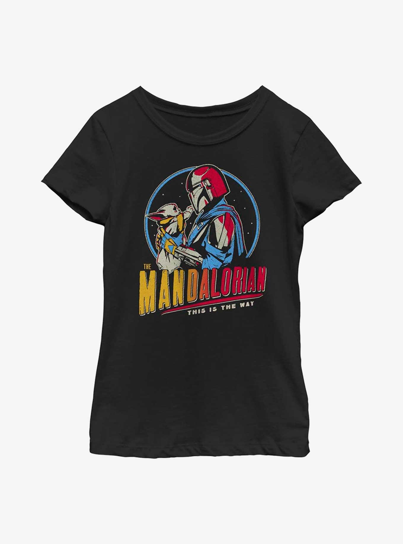 Star Wars The Mandalorian Dark Rainbow Youth Girls T-Shirt, , hi-res