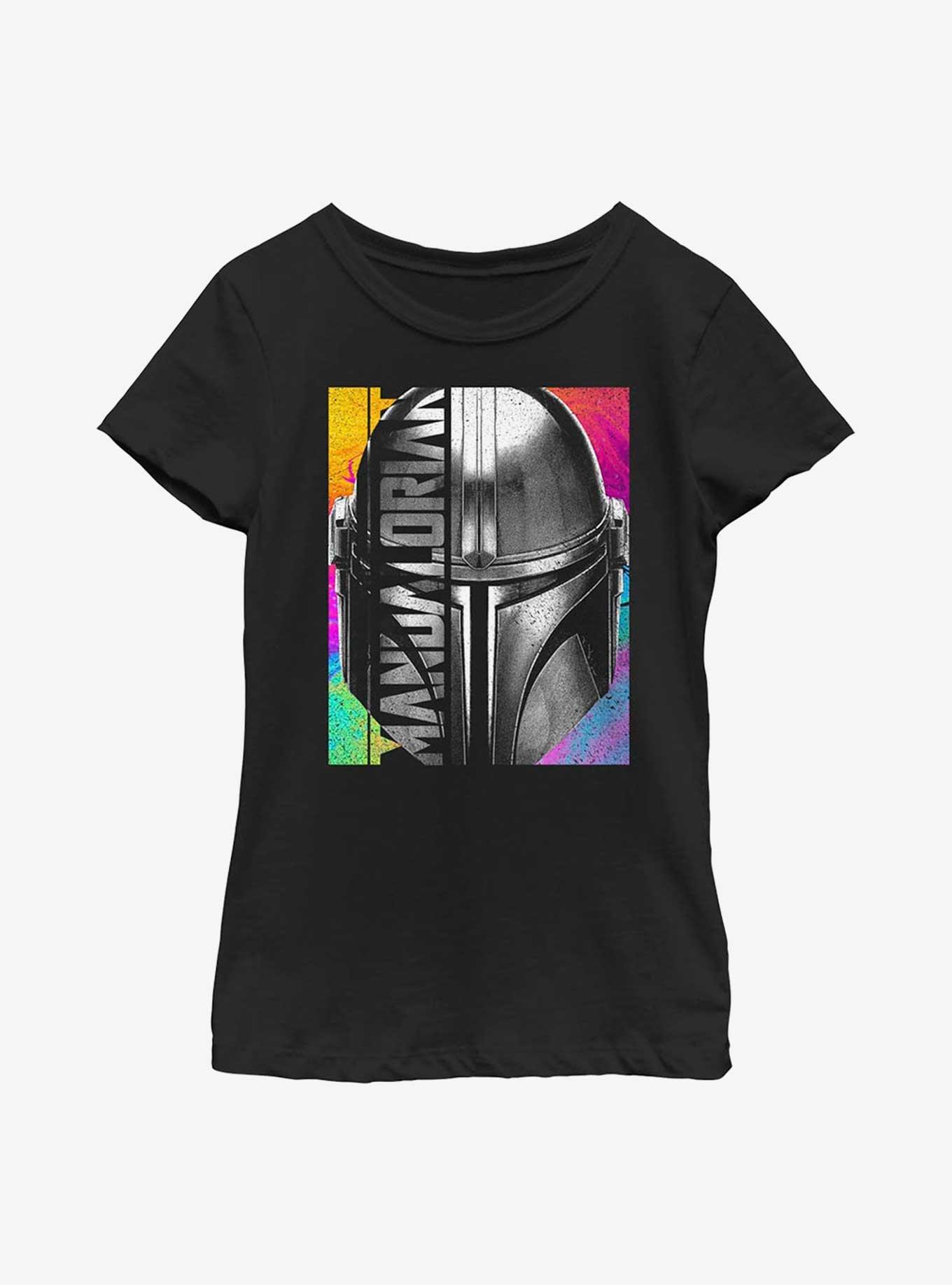 Star Wars The Mandalorian Inverse Youth Girls T-Shirt, BLACK, hi-res