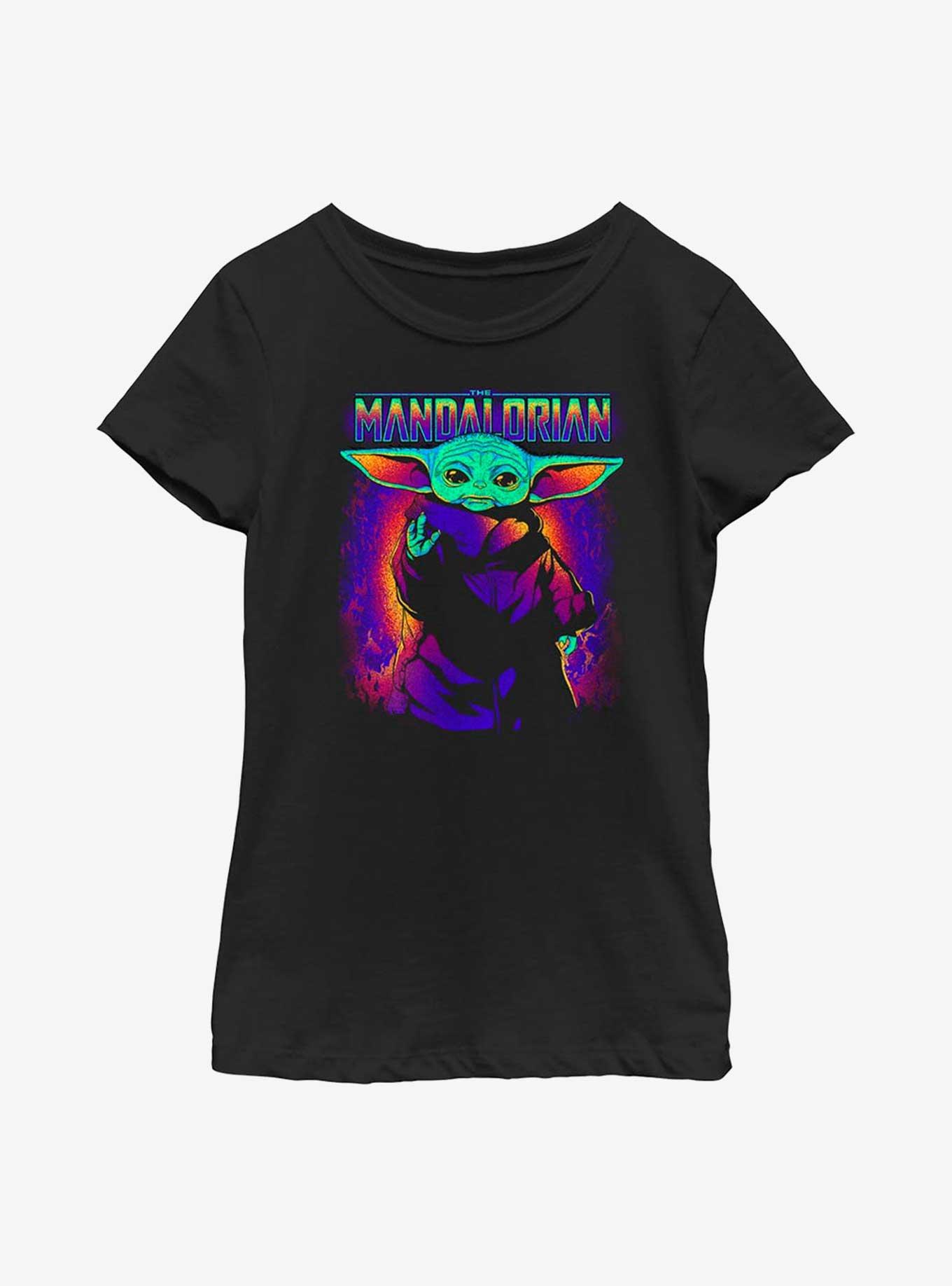 Star Wars The Mandalorian Neon Primary The Child Youth Girls T-Shirt, , hi-res