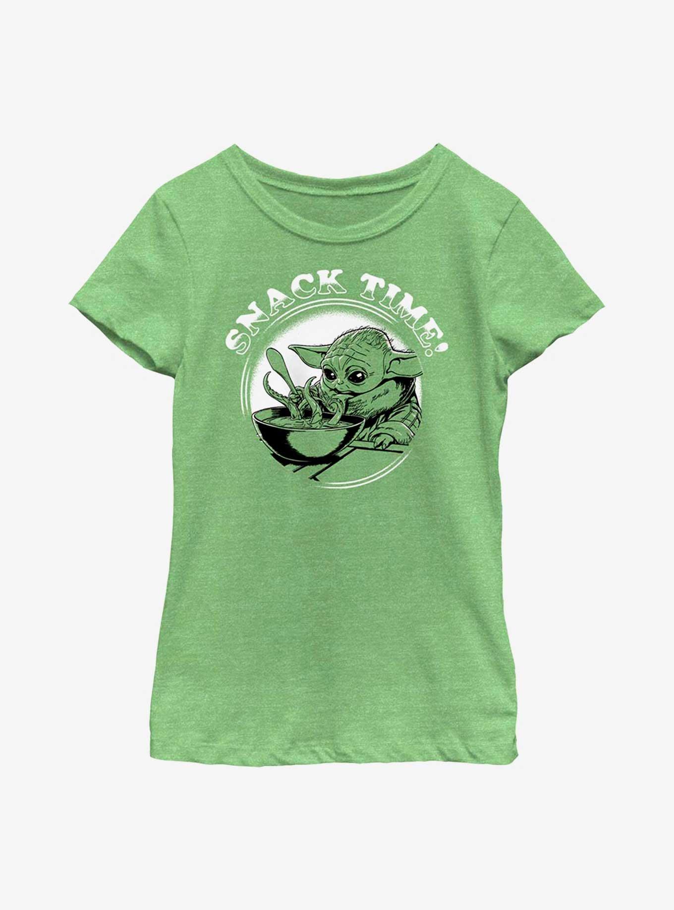 Star Wars The Mandalorian Snack Time Youth Girls T-Shirt, , hi-res