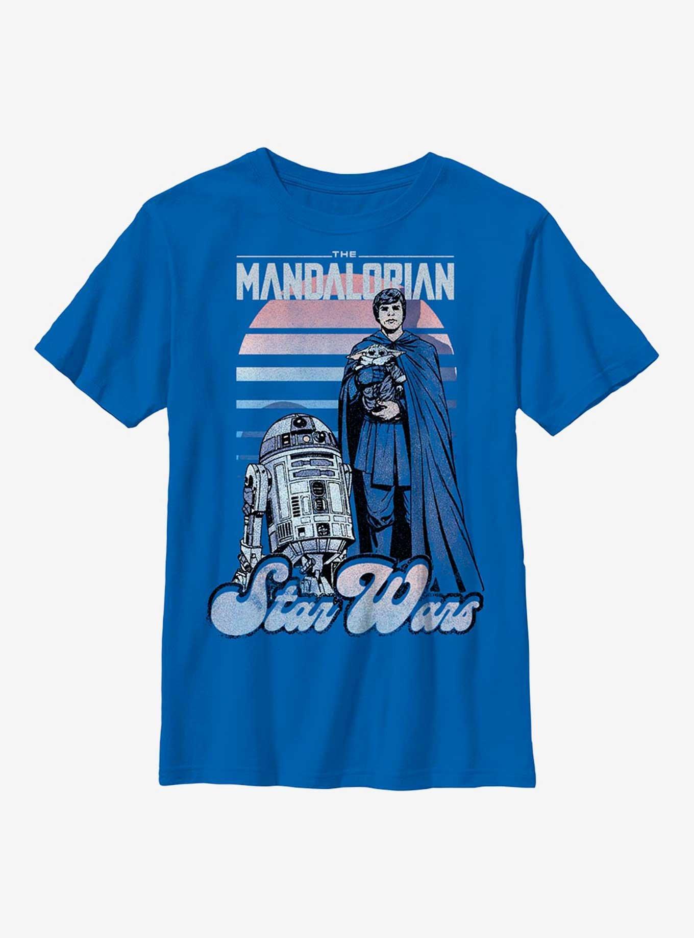 Star Wars The Mandalorian A Boy And His Droid Youth T-Shirt, ROYAL, hi-res