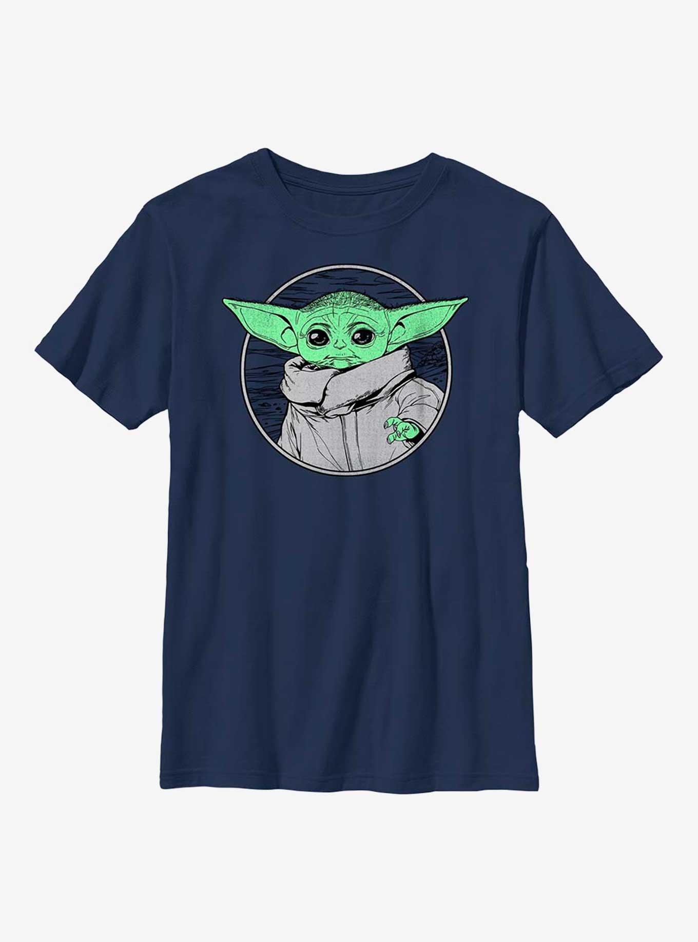 Star Wars The Mandalorian The Child Force Youth T-Shirt, NAVY, hi-res