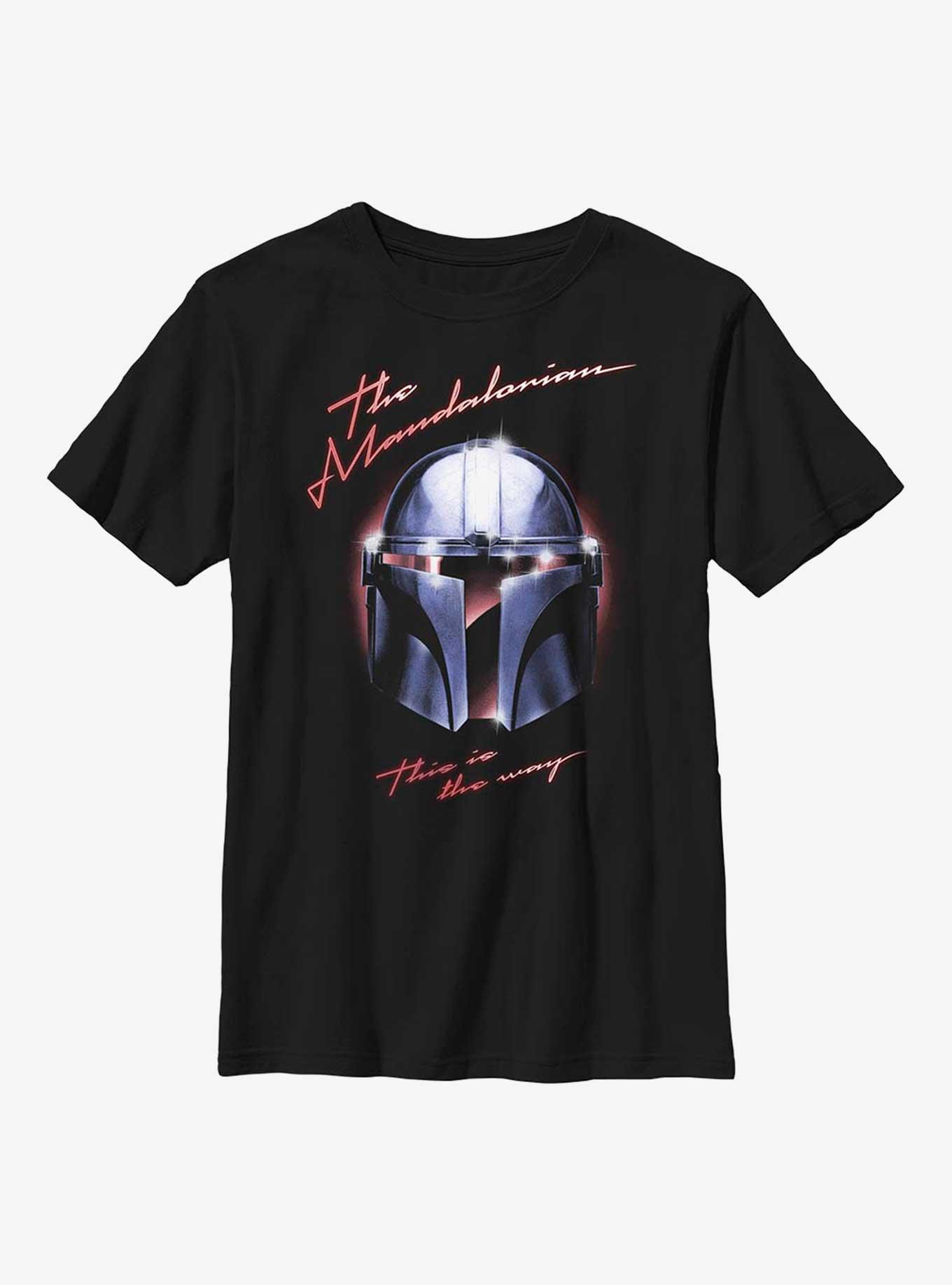 Star Wars The Mandalorian Helmet Chrome Youth T-Shirt, , hi-res