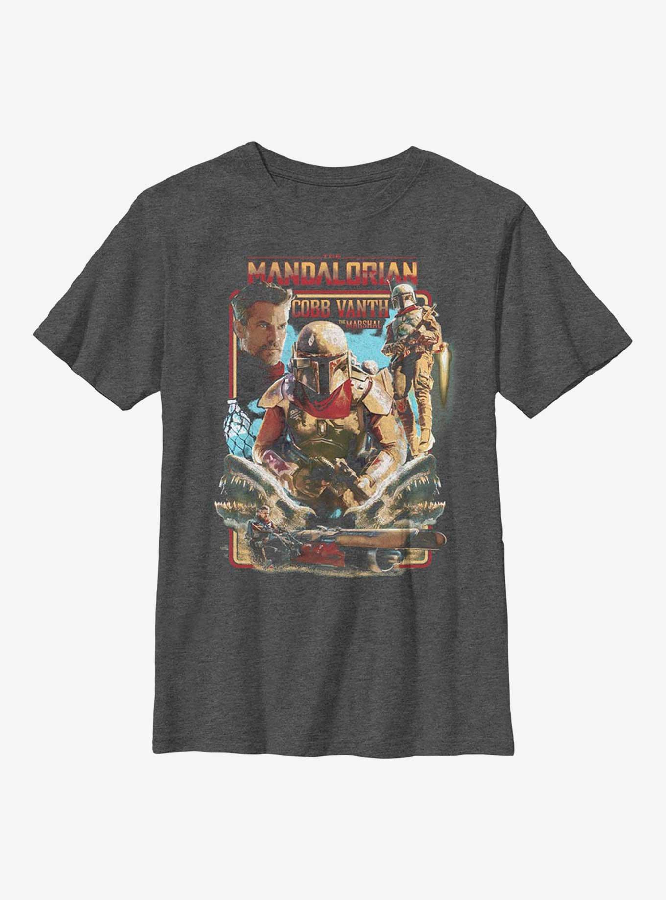 Star Wars The Mandalorian Helmet Ona Cobb Youth T-Shirt, , hi-res