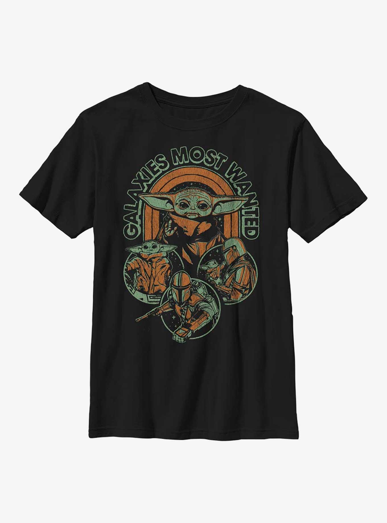 Star Wars The Mandalorian Rainbow Retro Youth T-Shirt, , hi-res