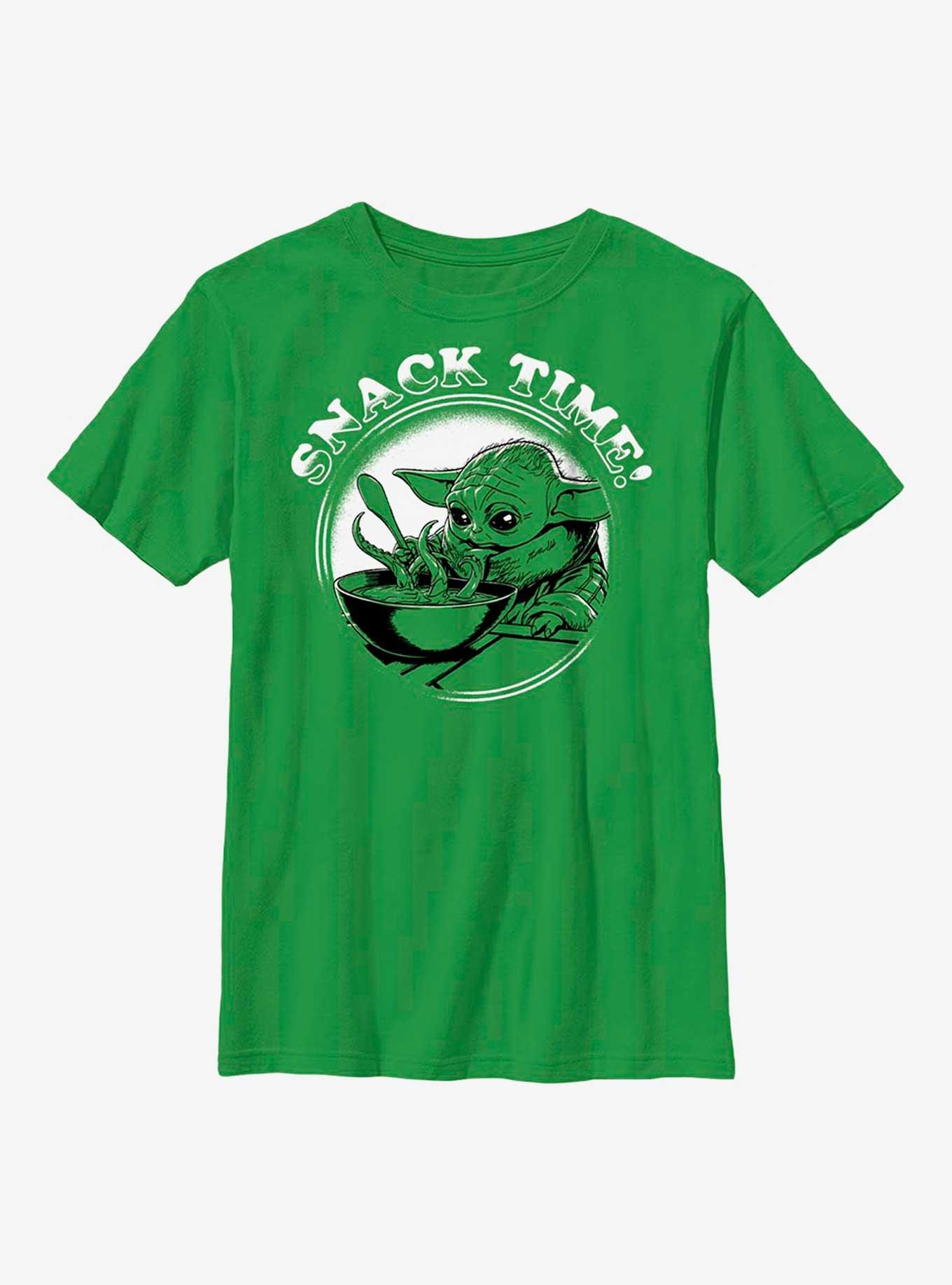 Star Wars The Mandalorian Snack Time Youth T-Shirt, , hi-res