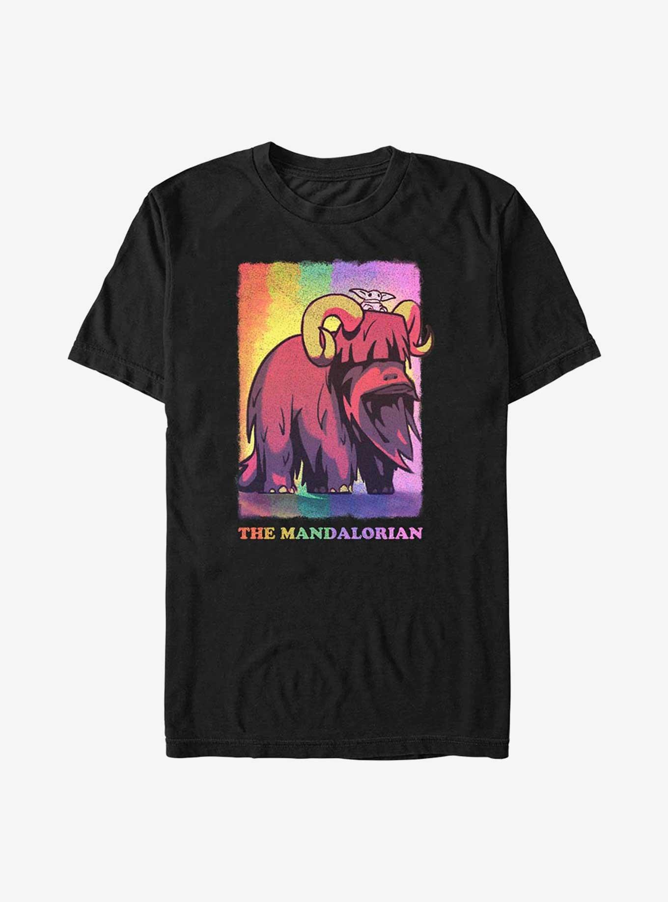 Star Wars The Mandalorian Bantha Ride Pride T-Shirt, , hi-res