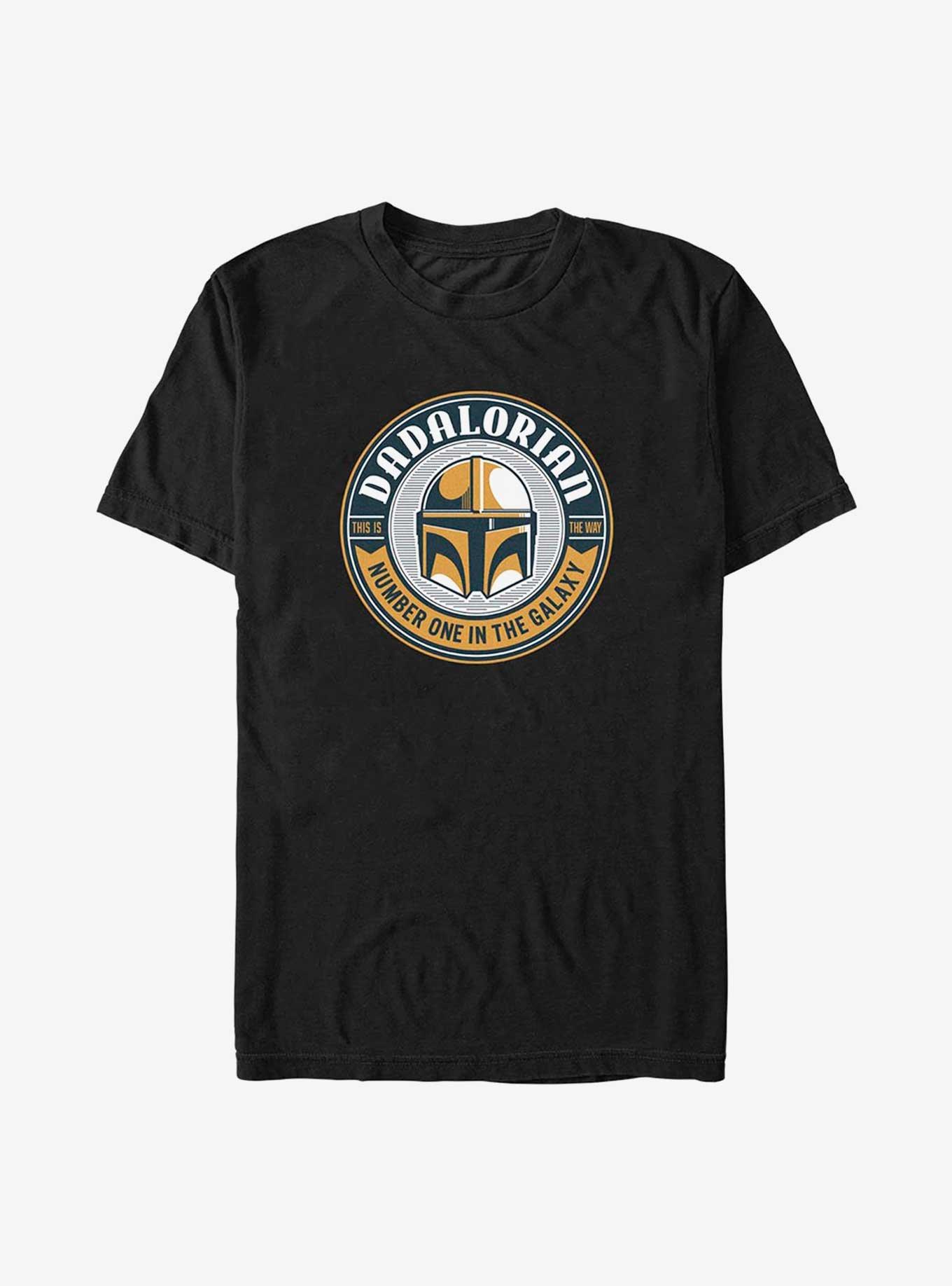 Star Wars The Mandalorian Cup Sticker T-Shirt, BLACK, hi-res