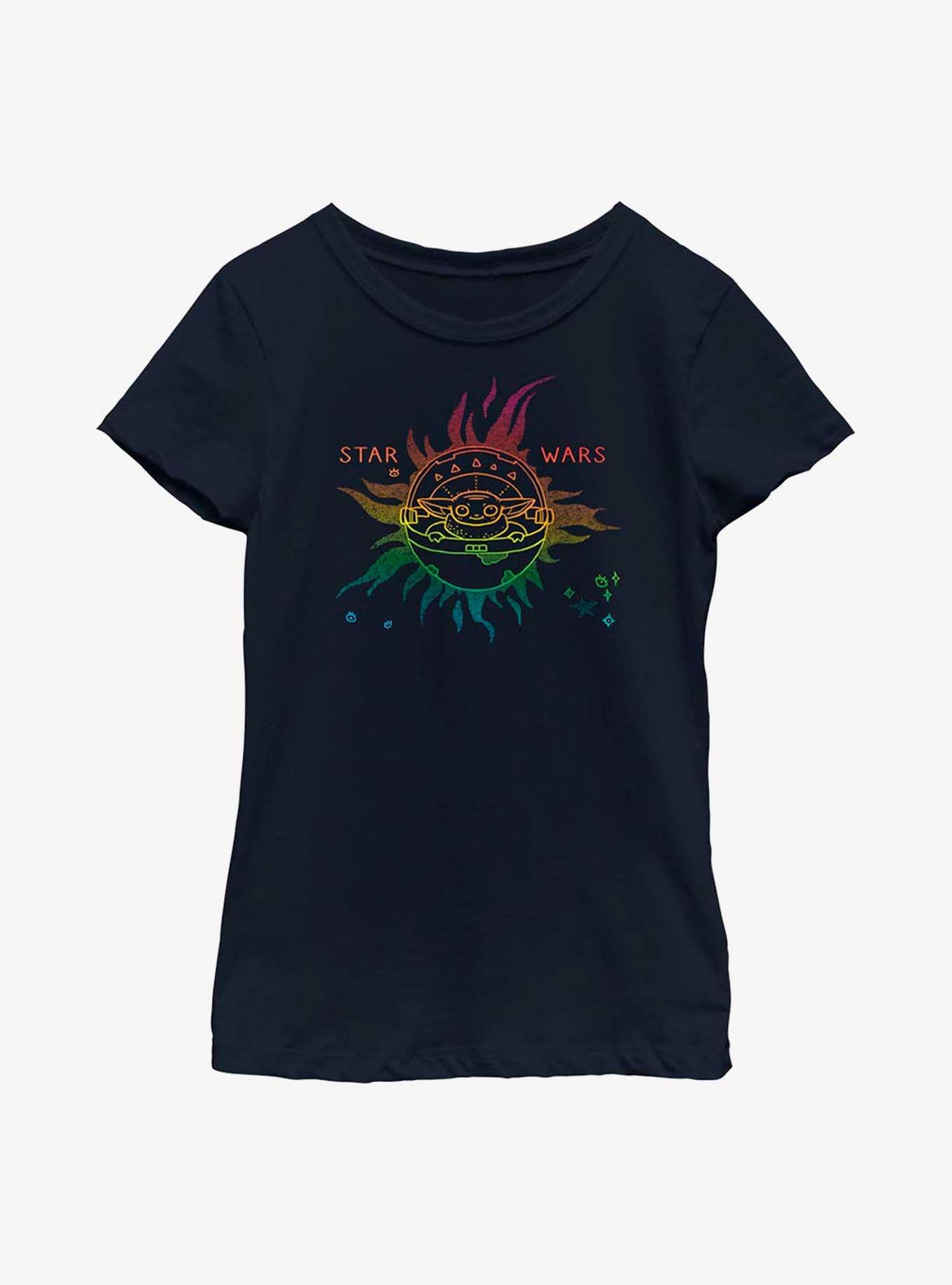 Star Wars The Mandalorian Celestial Sun The Child Youth Girls T-Shirt, , hi-res