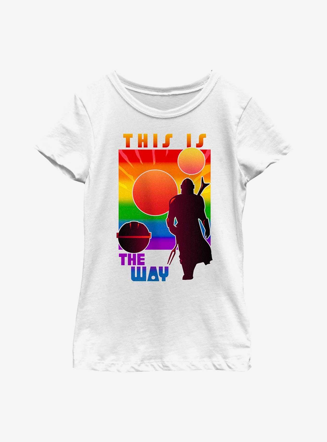 Star Wars The Mandalorian The Prideful Way Youth Girls T-Shirt, WHITE, hi-res