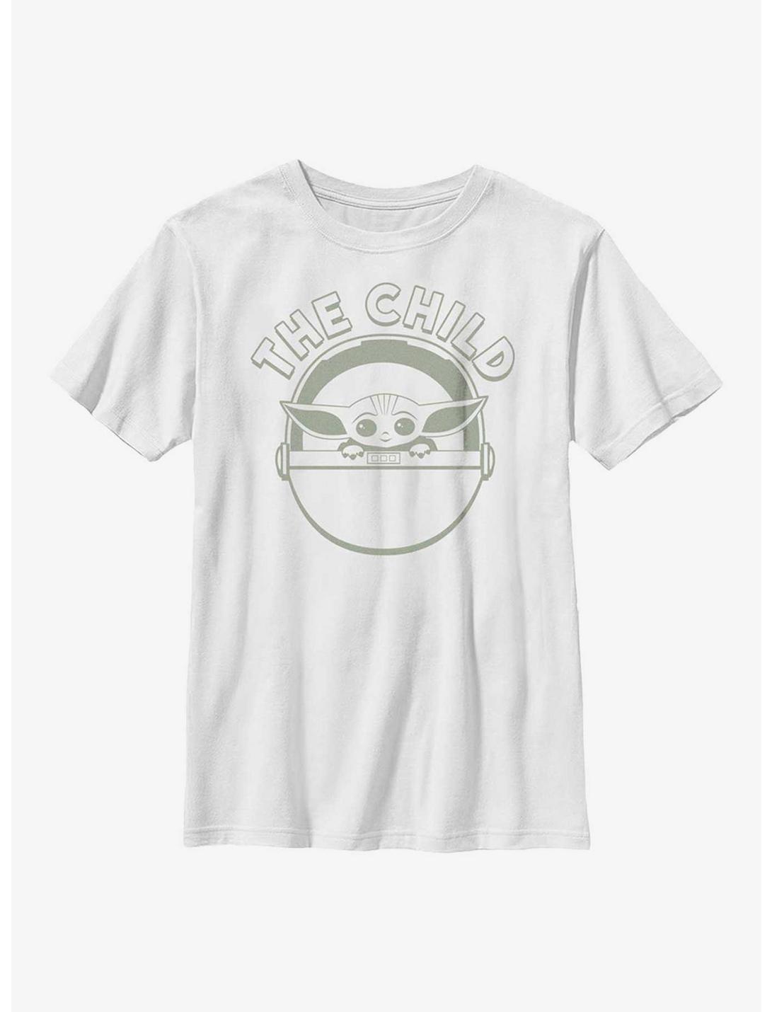 Star Wars The Mandalorian The Child Simple Youth T-Shirt, WHITE, hi-res