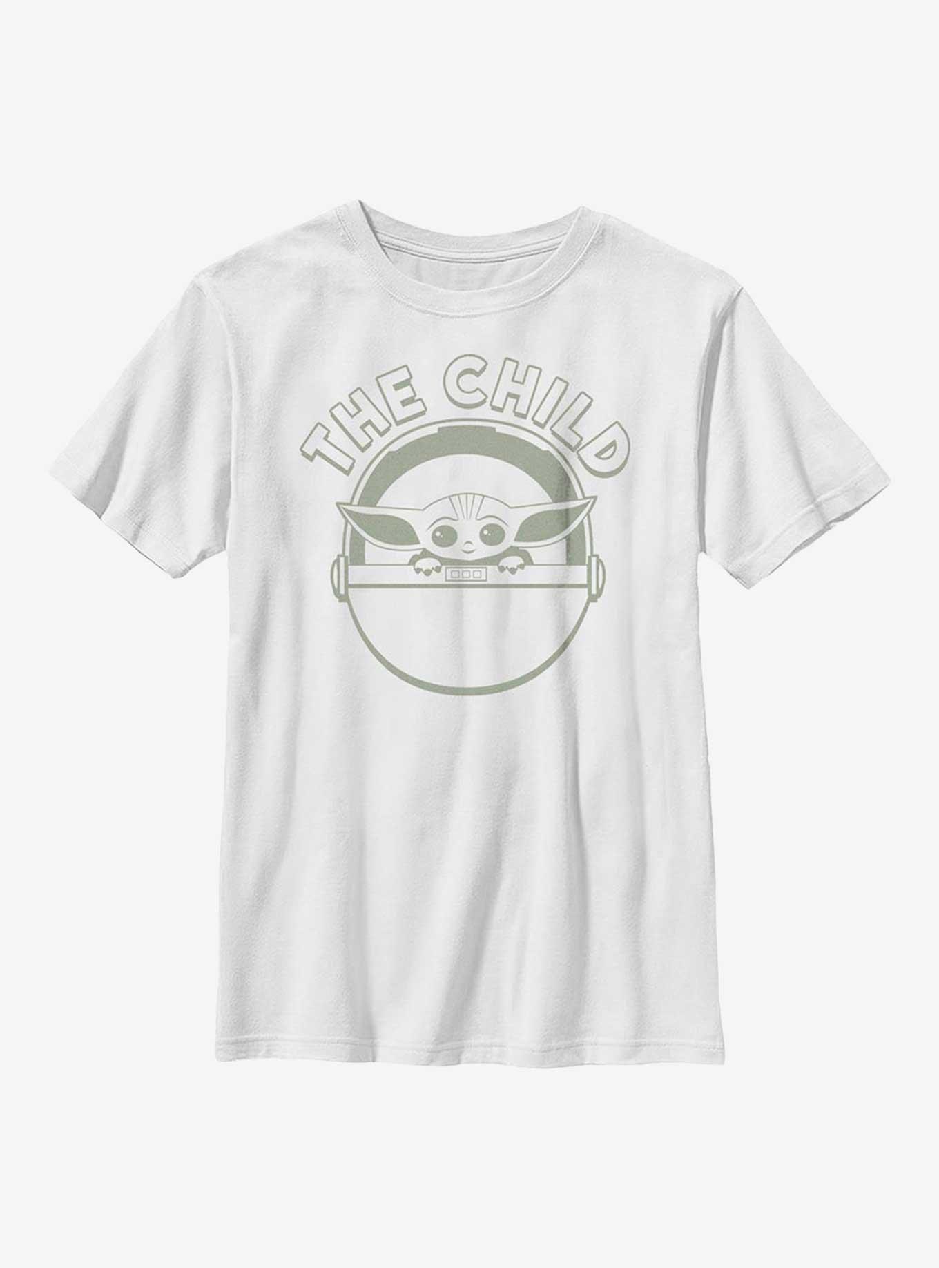 Star Wars The Mandalorian The Child Simple Youth T-Shirt, WHITE, hi-res