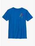 Star Wars The Mandalorian Neon Primary Icon Youth T-Shirt, ROYAL, hi-res