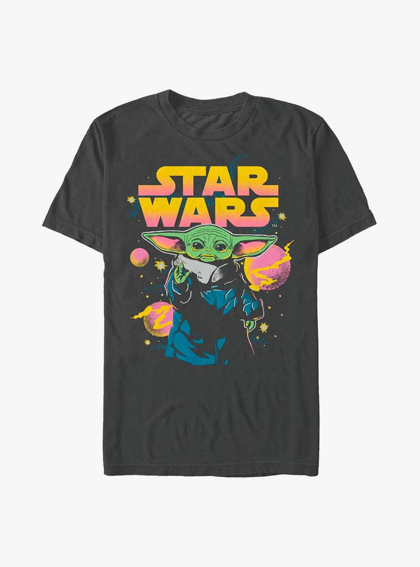 Star Wars The Mandalorian Glow Up T-Shirt, CHARCOAL, hi-res